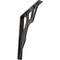 Ekena Millwork Damon Wrought Iron Bracket, (Single center brace), Antiqued Pewter 1 1/2"W x 10"D x 12"H BKTM01X10X12SDAAPW - alternate 1